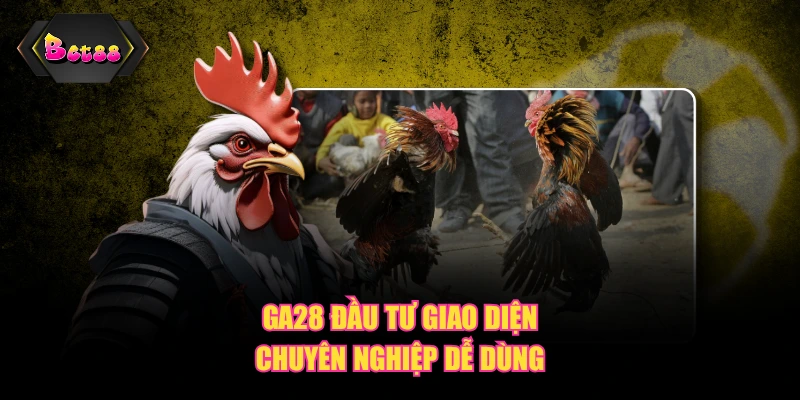 GA28 đầu tư giao diện chuyên nghiệp dễ dùng