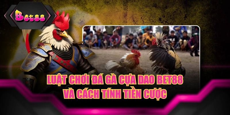 Luật Chơi Đá Gà Cựa Dao BET88 Và Cách Tính Tiền Cược